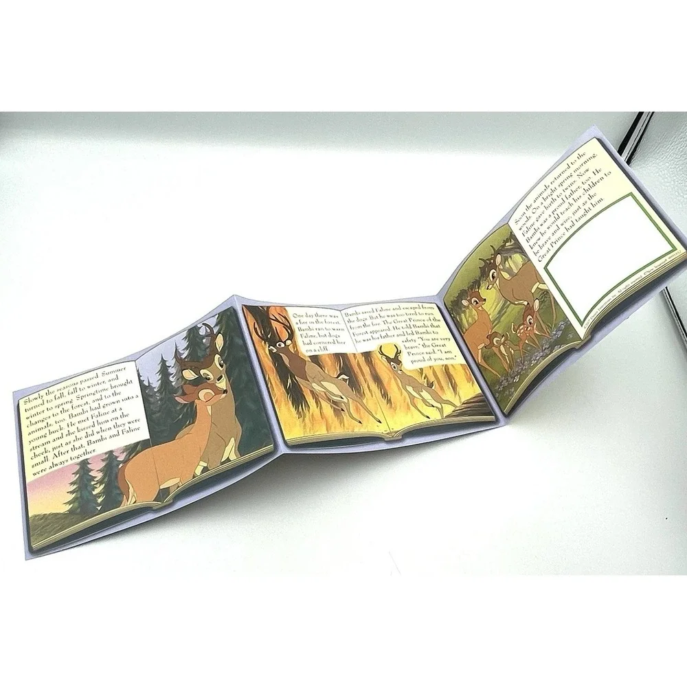 Disney Bambi Thumper Pop-Up Fold Out Story Greeting Card 2007 New Seasons 5‎ X 7